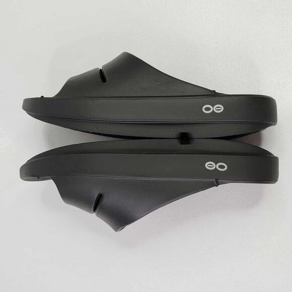 Oofos Ooahh Sandals Slides Black Women’s Size 7 Comfort Recovery - Picture 6 of 9